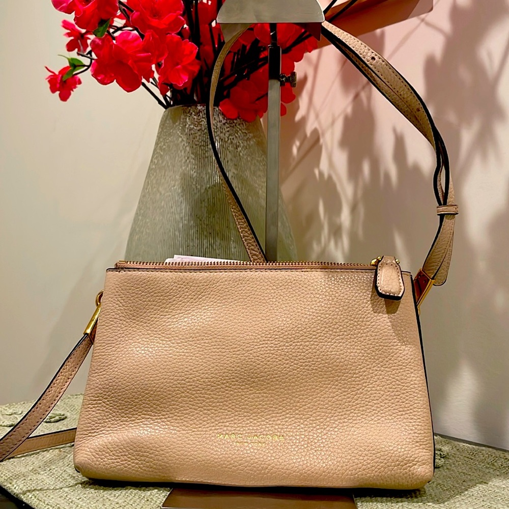 Marc Jacobs Vegan Leather Double-Zip Crossbody